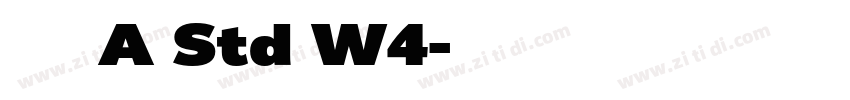 华康青花黑A Std W4字体转换
